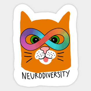 Neurodiversity Cat Sticker